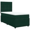 vidaXL Box spring postel s matrac&iacute; tmavě zelen&aacute; 90x190 cm samet