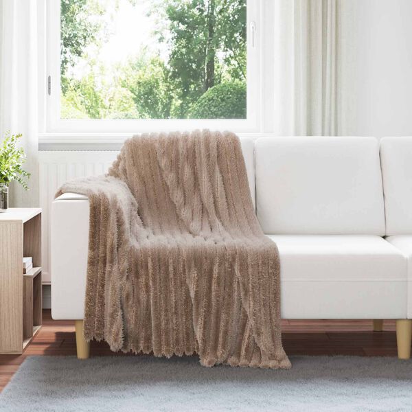 vidaXL Plažov&aacute; deka Velbloud&iacute; 150 x 130 cm Fleece