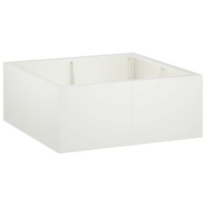 vidaXL Opěrn&aacute; zeď 4 ks 100 x 100 x 30 cm Ocel B&iacute;l&aacute;