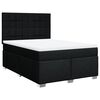 vidaXL Box spring postel s matrac&iacute; čern&aacute; 160x200 cm textil