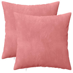 vidaXL Povlak na pol&scaron;t&aacute;ř 2 pcs HEERLEN Růžov&aacute; 30 x 30 cm Samet