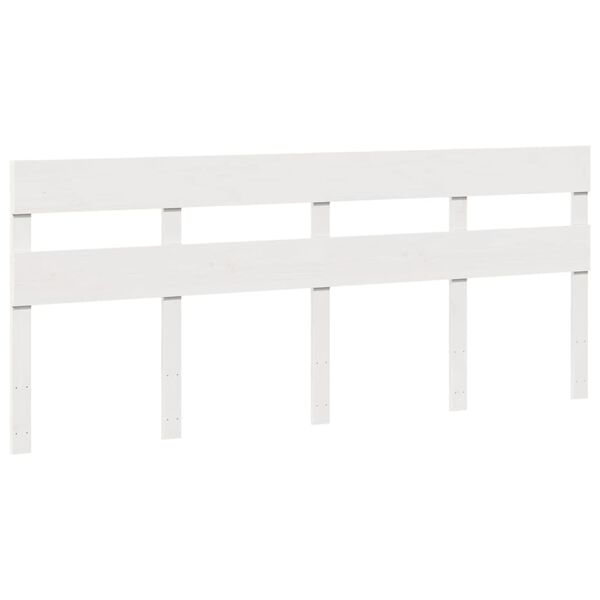 vidaXL Postel bez matrace b&iacute;l&aacute; 200 x 200 cm masivn&iacute; borovice