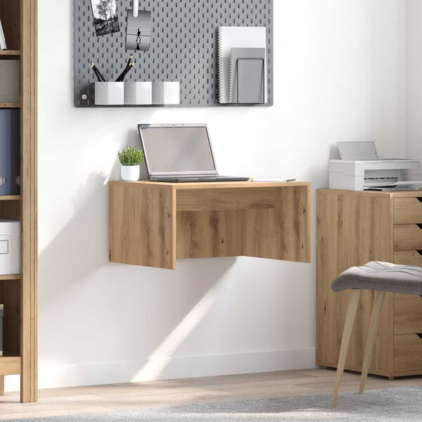 vidaXL N&aacute;stěnn&yacute; stolek Artisanov&yacute; dub 60 x 45 x 30 cm kompozitn&iacute; dřevo