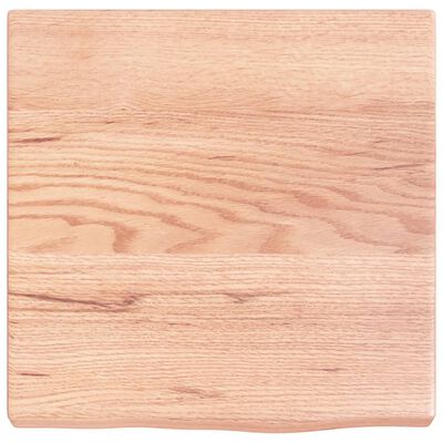 vidaXL Koupelnová deska hnědá 40x40x(2-4) cm ošetřený masivní dřevo