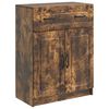 vidaXL Serv&iacute;rovac&iacute; skř&iacute;ň se z&aacute;suvkou Kouřov&yacute; dub 66 x 34,5 x 87 cm