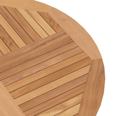 vidaXL Skládací zahradní stůl Ø 110 x 75 cm masivní teakové dřevo