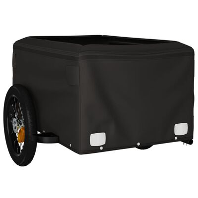 vidaXL Vozík za kolo černý a žlutý 30 kg železo