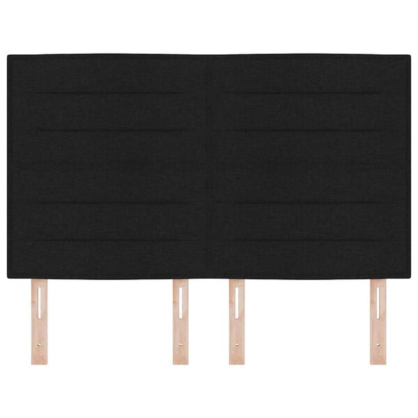 vidaXL Čelo postele s čelo Čern&aacute; 160 cm Uměl&aacute; kůže