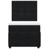 vidaXL Box spring postel s matrac&iacute; čern&aacute; 90x200 cm samet