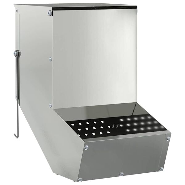 vidaXL Krm&iacute;tko pro kr&aacute;l&iacute;ky Stř&iacute;brn&aacute; 17,5 x 26 x 28,5 cm