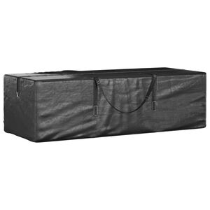 vidaXL &Uacute;ložn&yacute; vak na v&aacute;nočn&iacute; stromek čern&yacute; 135x40x55 cm polyethylen