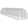 vidaXL V&yacute;běh pro slepice 2,5x12x2,25 m pozinkovan&aacute; ocel