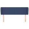 vidaXL Čelo postele typu u&scaron;&aacute;k modr&eacute; 103x23x78/88 cm textil