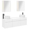 vidaXL Sada koupelnov&yacute;ch skř&iacute;něk 5 pcs B&iacute;l&aacute; 53 x 15,5 x 70 cm