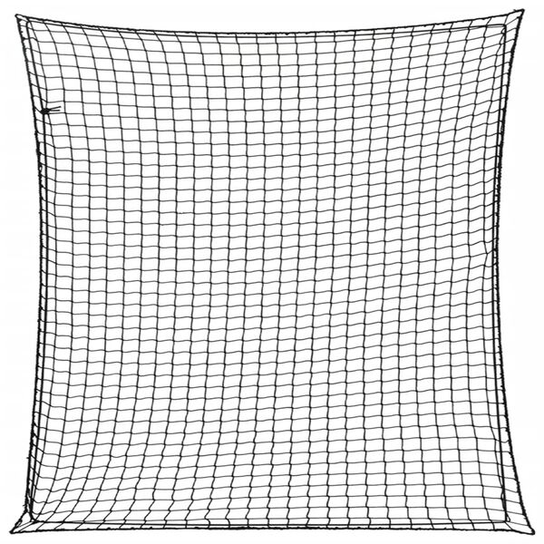 vidaXL Síť na přívěsný vozík s elastickým lanem černá 4 x 4 m PP