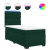 vidaXL Box spring postel s matrac&iacute; tmavě zelen&aacute; 100x200 cm samet