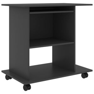 vidaXL Poč&iacute;tačov&yacute; stůl &scaron;ed&yacute; 80 x 50 x 75 cm dřevotř&iacute;ska