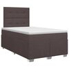 vidaXL Postel boxspring s matrac&iacute; Tmavě hněd&aacute; 120 x 190 cm Textil