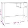 vidaXL PC stůl čern&yacute; mramor 100 x 36 x 74 cm tvrzen&eacute; sklo