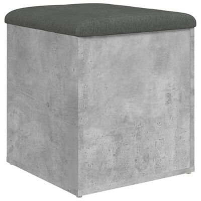 vidaXL Úložná lavice betonově šedá 42 x 42 x 45 cm kompozitní dřevo