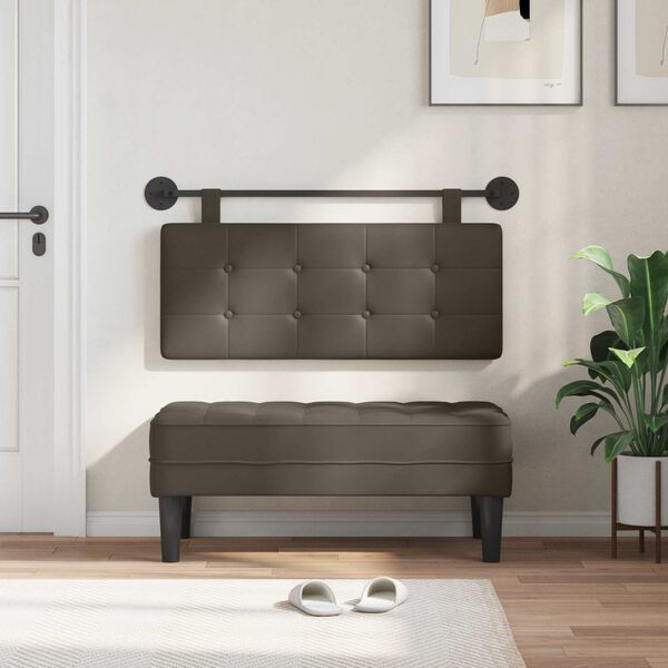 vidaXL Z&aacute;věsn&aacute; čeln&iacute; deska N&aacute;stěnn&yacute; Uměl&aacute; kůže