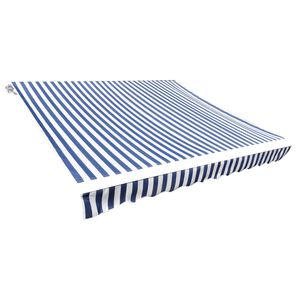 vidaXL N&aacute;hradn&iacute; plachta na mark&yacute;zu modr&aacute; a b&iacute;l&aacute; 280 x 245 cm polyesterov&aacute;