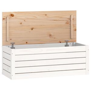 vidaXL &Uacute;ložn&yacute; box b&iacute;l&yacute; 89x36,5x33 cm masivn&iacute; borov&eacute; dřevo