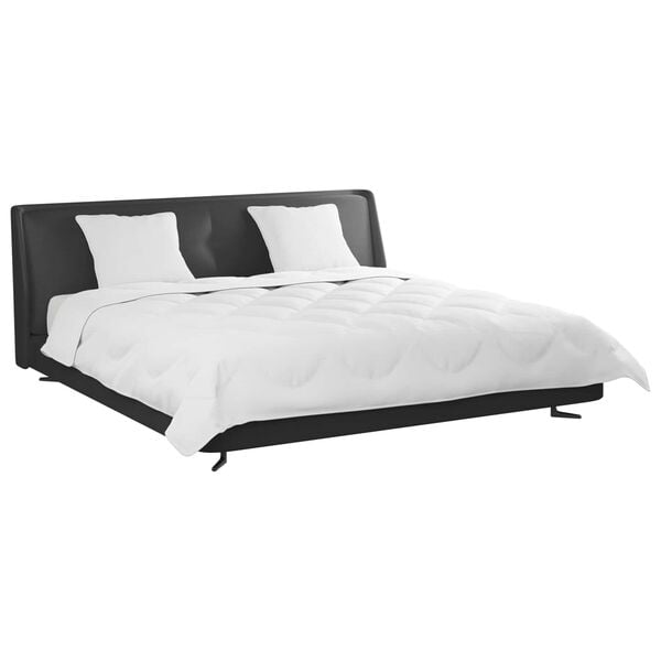 vidaXL Sada přikr&yacute;vek s pol&scaron;t&aacute;řem 3 pcs B&iacute;l&aacute; Mikrovl&aacute;kno a peř&iacute;