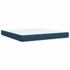 vidaXL Box spring postel s matrac&iacute; modr&aacute; 180 x 200 cm samet
