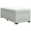 vidaXL Box spring postel s matrac&iacute; světle &scaron;ed&aacute; 80 x 200 cm samet