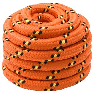 vidaXL Lano na loď 3 mm 50 m Oranžov&aacute;