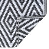 vidaXL Venkovní koberec ARAKIL bílý a černý 160 x 230 cm PP