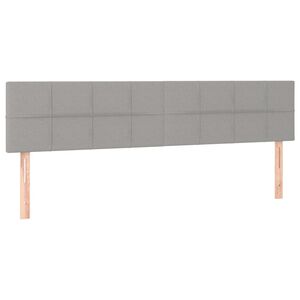 vidaXL Čela postele světle &scaron;ed&aacute; 180x5x78/88 cm l&aacute;tka