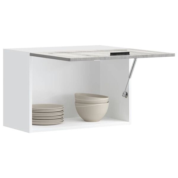 vidaXL Kuchyňsk&aacute; n&aacute;stěnn&aacute; skř&iacute;ňka "Porto" &scaron;ed&yacute; sonoma kompozitn&iacute;