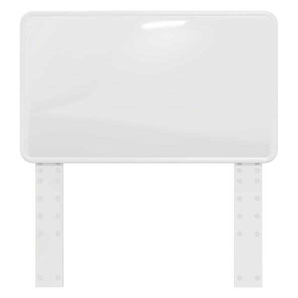 vidaXL Čelo postele Leskl&aacute; B&iacute;l&aacute; 75 cm Kompozitn&iacute; dřevo