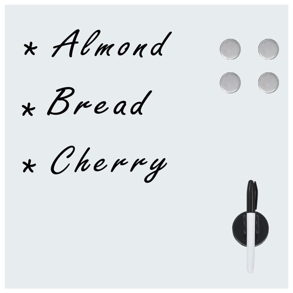 vidaXL Nástěnná magnetická tabule skleněná 40 x 40 cm