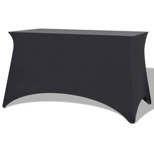 vidaXL Strečov&yacute; n&aacute;vlek na stůl 2 ks 120x60,5x74 cm antracitov&aacute;