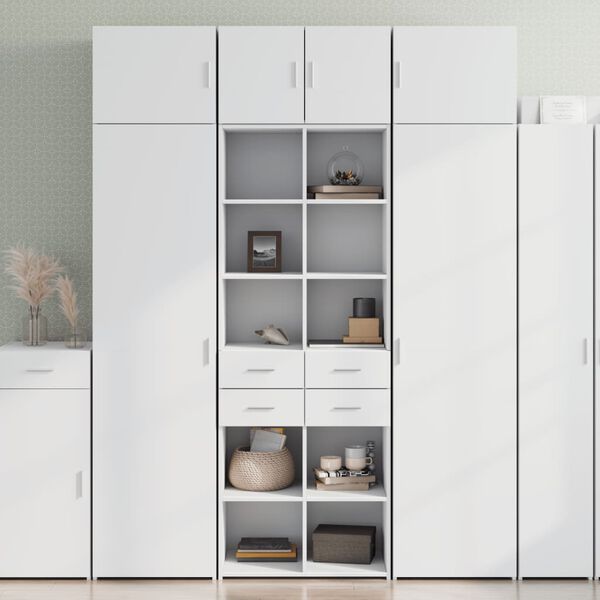 vidaXL Skříň highboard bílá 70 x 42,5 x 185 cm kompozitní dřevo