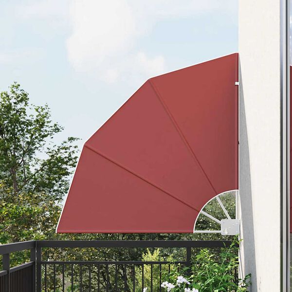 vidaXL Zástěna na balkon Cihlová 115 x 115 cm Polyester