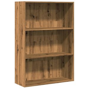 vidaXL Knihovna dub artisan 80 x 30 x 114 cm kompozitn&iacute; dřevo