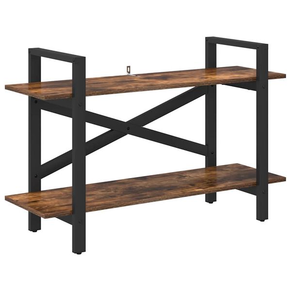 vidaXL Knihovna Kouřov&yacute; dub 100 x 33,5 x 64 cm kompozitn&iacute; dřevo