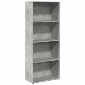 vidaXL Knihovna betonově &scaron;ed&aacute; 60 x 30 x 152 cm kompozitn&iacute; dřevo