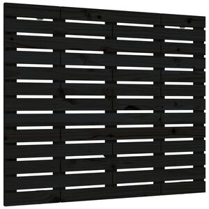 vidaXL N&aacute;stěnn&eacute; čelo postele čern&eacute; 106x3x91,5 cm masivn&iacute; borov&eacute; dřevo
