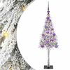 vidaXL V&aacute;nočn&iacute; stromeček s 150 LED diodami B&iacute;l&aacute; 120 cm PE a Ocel