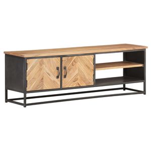 vidaXL TV stolek 120 x 30 x 40 cm masivn&iacute; ak&aacute;ciov&eacute; dřevo