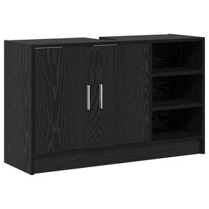 vidaXL Koupelnov&aacute; skř&iacute;ň Čern&yacute; dub 90 x 29 x 55 cm Kompozitn&iacute; dřevo