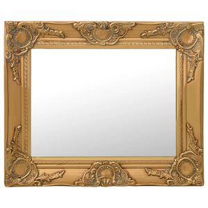 vidaXL N&aacute;stěnn&eacute; zrcadlo barokn&iacute; styl 50 x 40 cm zlat&eacute;