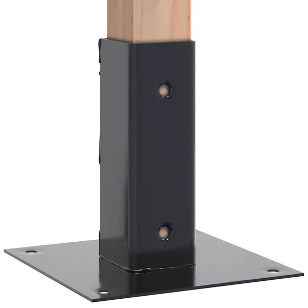 vidaXL Podstavce pod sloupky čtvercov&eacute; 4 ks antracit 51x51 mm