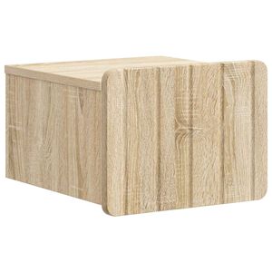 vidaXL N&aacute;stěnn&yacute; nočn&iacute; stolek se z&aacute;suvkou Dub sonoma 33 x 34,5 x 24 cm