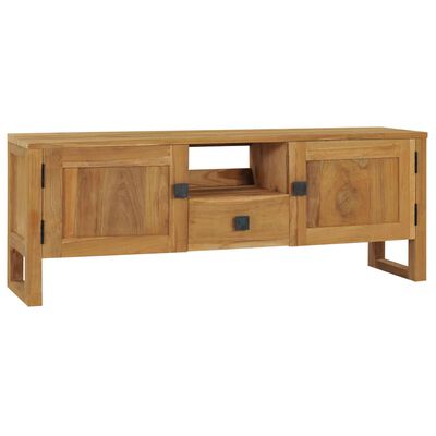 vidaXL TV stolek 120 x 32 x 45 cm masivní teakové dřevo
